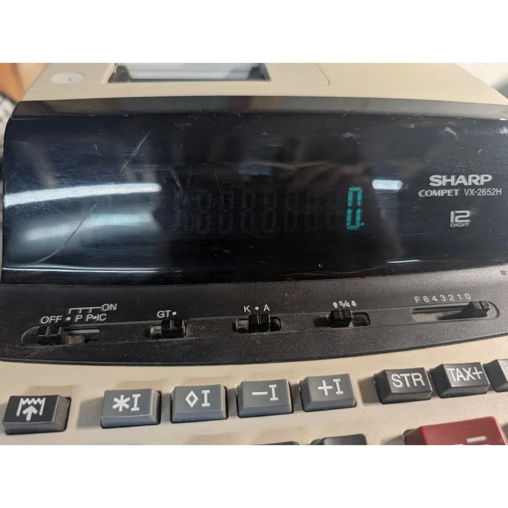 VTG Sharp VX-2652H Printing Calculator Commercial Desktop‎ Adding Machine